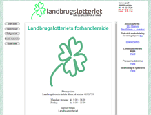Tablet Screenshot of forhandler.landbrugslotteriet.dk